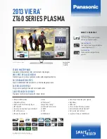 Panasonic 2013 Viera ZT60 Series TC-P65ZT60 Quick Manual preview