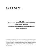 Panasonic 24p Software Manual preview