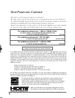 Preview for 4 page of Panasonic 26LX20 - TC - 26" LCD TV Operating Instructions Manual