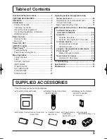 Preview for 5 page of Panasonic 26LX20 - TC - 26" LCD TV Operating Instructions Manual