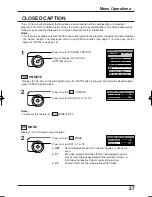 Preview for 27 page of Panasonic 26LX20 - TC - 26" LCD TV Operating Instructions Manual