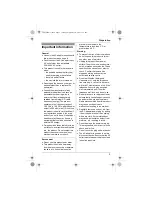 Предварительный просмотр 5 страницы Panasonic 2Line KX-TG8280FX Operating Instructions Manual