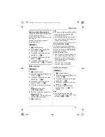 Предварительный просмотр 15 страницы Panasonic 2Line KX-TG8280FX Operating Instructions Manual