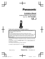 Panasonic 2LINE KX-TGA950C Installation Manual preview