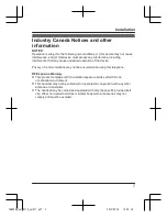 Preview for 7 page of Panasonic 2LINE KX-TGA950C Installation Manual