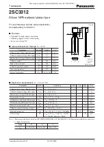 Panasonic 2SC3312 Specification Sheet preview