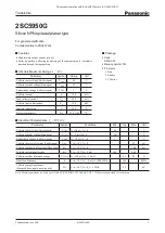 Preview for 1 page of Panasonic 2SC5950G Specification Sheet