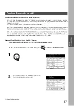 Preview for 77 page of Panasonic 3000 Operating Instructions Manual