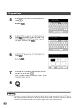 Preview for 80 page of Panasonic 3000 Operating Instructions Manual