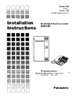 Panasonic 308 Installation Instructions Manual preview