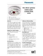 Panasonic 3378 Specification Sheet preview