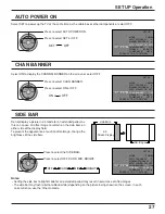 Предварительный просмотр 27 страницы Panasonic 37PA20U - TH - 37" Plasma TV Operating Instructions Manual