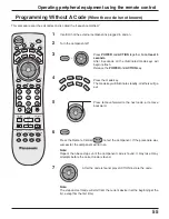 Preview for 55 page of Panasonic 37PA20U - TH - 37" Plasma TV Operating Instructions Manual