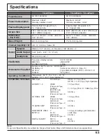 Preview for 63 page of Panasonic 37PA20U - TH - 37" Plasma TV Operating Instructions Manual