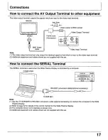 Предварительный просмотр 17 страницы Panasonic 37PD4-P - PT - 37" Plasma Panel Operating Instructions Manual