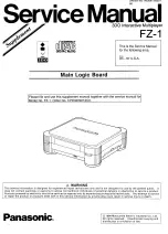 Preview for 1 page of Panasonic 3DO Interactive Multiplayer Service Manual Supplement