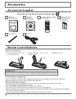 Предварительный просмотр 8 страницы Panasonic 42PH12U - TH - 41.6" Plasma Panel Operating Instructions Manual