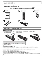 Предварительный просмотр 8 страницы Panasonic 42PH9UK - TH - 42" Plasma Panel Operating Instructions Manual