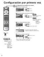 Предварительный просмотр 12 страницы Panasonic 42PX6U - TH - 42" Plasma TV (Spanish) Instrucciones De Operación