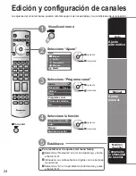 Предварительный просмотр 24 страницы Panasonic 42PX6U - TH - 42" Plasma TV (Spanish) Instrucciones De Operación