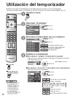 Предварительный просмотр 28 страницы Panasonic 42PX6U - TH - 42" Plasma TV (Spanish) Instrucciones De Operación