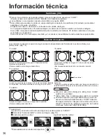 Предварительный просмотр 36 страницы Panasonic 42PX6U - TH - 42" Plasma TV (Spanish) Instrucciones De Operación