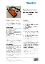 Panasonic 4414 Quick Manual preview