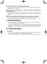 Preview for 16 page of Panasonic 45A1LJ Operating Instructions Manual