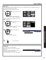 Предварительный просмотр 61 страницы Panasonic 50LCX63 - PT - 50" Rear Projection TV Operating Instructions Manual