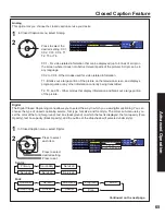 Предварительный просмотр 65 страницы Panasonic 50LCX63 - PT - 50" Rear Projection TV Operating Instructions Manual