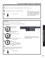 Предварительный просмотр 69 страницы Panasonic 50LCX63 - PT - 50" Rear Projection TV Operating Instructions Manual