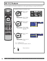 Предварительный просмотр 72 страницы Panasonic 50LCX63 - PT - 50" Rear Projection TV Operating Instructions Manual