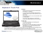 Preview for 12 page of Panasonic 52 - Toughbook - Core 2 Duo P8400 Care And Maintenance Manual