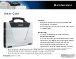 Preview for 13 page of Panasonic 52 - Toughbook - Core 2 Duo P8400 Care And Maintenance Manual