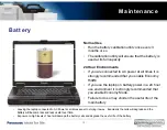 Предварительный просмотр 14 страницы Panasonic 52 - Toughbook - Core 2 Duo P8400 Care And Maintenance Manual