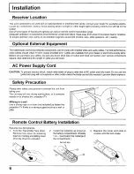 Preview for 6 page of Panasonic 52DL52 - PT - 52" CRT TV Operating Instructions Manual