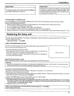 Preview for 7 page of Panasonic 52DL52 - PT - 52" CRT TV Operating Instructions Manual