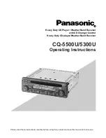 Panasonic 5300U Operating Instructions Manual preview