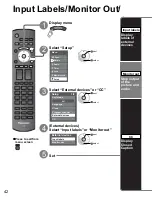 Preview for 42 page of Panasonic 58PZ750U - 58" Plasma TV Operating Instructions Manual