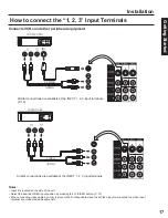 Предварительный просмотр 17 страницы Panasonic 60LCX64 - PT - 60" Rear Projection TV Operating Instructions Manual