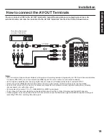 Предварительный просмотр 19 страницы Panasonic 60LCX64 - PT - 60" Rear Projection TV Operating Instructions Manual