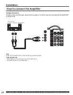 Предварительный просмотр 20 страницы Panasonic 60LCX64 - PT - 60" Rear Projection TV Operating Instructions Manual