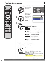 Предварительный просмотр 54 страницы Panasonic 60LCX64 - PT - 60" Rear Projection TV Operating Instructions Manual