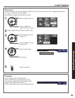 Предварительный просмотр 63 страницы Panasonic 60LCX64 - PT - 60" Rear Projection TV Operating Instructions Manual