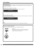 Предварительный просмотр 64 страницы Panasonic 60LCX64 - PT - 60" Rear Projection TV Operating Instructions Manual