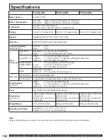 Предварительный просмотр 102 страницы Panasonic 60LCX64 - PT - 60" Rear Projection TV Operating Instructions Manual