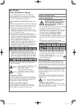 Preview for 2 page of Panasonic 71MP1E5 Technical Data Manual