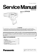 Предварительный просмотр 1 страницы Panasonic 7430LA Service Manual