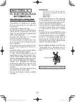 Предварительный просмотр 20 страницы Panasonic 7443OLOA Operating Instructions Manual