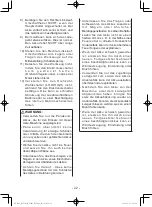 Предварительный просмотр 22 страницы Panasonic 7443OLOA Operating Instructions Manual